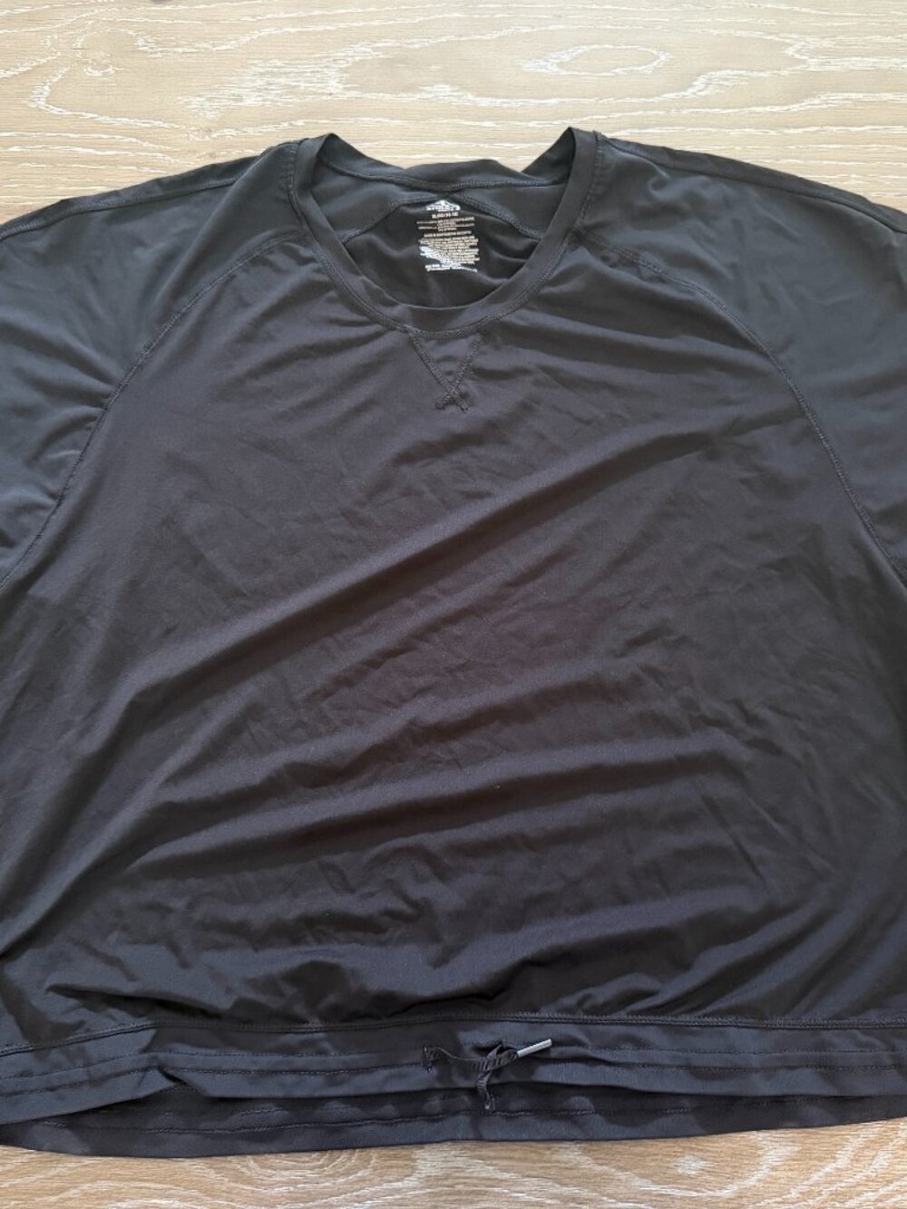 Womens Athletic Works black short sleeve t-shirt tee top size XL